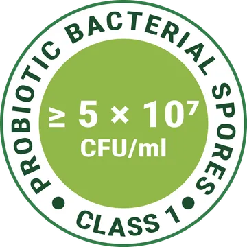 Stamp — probiotic bacterial spores ≥ 5 × 10⁷ CFU/ml, Class 1