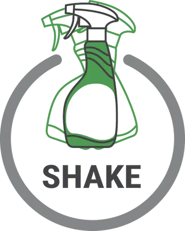Step 1 — shake the bottle before use