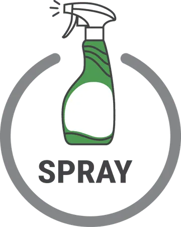 Step 2 — spray the product onto the surface